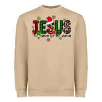 Mushroom jesus the season for the season Heavyweight Sweatshirt - CowhideDigitalArt