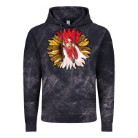 Cloud Black sunflower with rooster Vintage Hoodie - RanaPortraitStore
