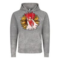 Cloud Rock sunflower with rooster Vintage Hoodie - RanaPortraitStore