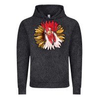 Sunflower With Rooster Vintage Hoodie | Teevron