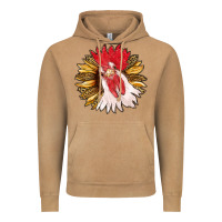 Vintage Camel sunflower with rooster Vintage Hoodie - RanaPortraitStore