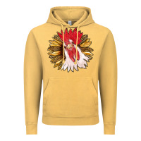 Vintage Mustard sunflower with rooster Vintage Hoodie - RanaPortraitStore