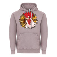 Vintage Zinc sunflower with rooster Vintage Hoodie - RanaPortraitStore