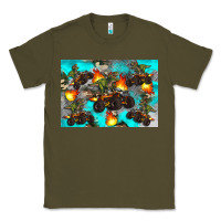 Army Green Dinosaur monster truck Classic Tee - Artiststas
