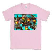 Bubblegum Pink Dinosaur monster truck Classic Tee - Artiststas