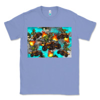 Colony Blue Dinosaur monster truck Classic Tee - Artiststas