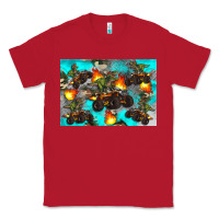 Red Dinosaur monster truck Classic Tee - Artiststas