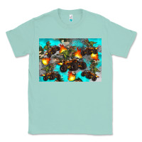 Seafoam Dinosaur monster truck Classic Tee - Artiststas