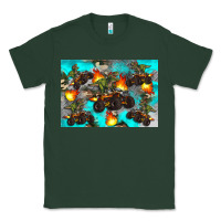 Sports Green Dinosaur monster truck Classic Tee - Artiststas