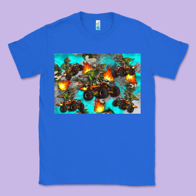 Dinosaur Monster Truck Classic Tee Designed By Artiststas
