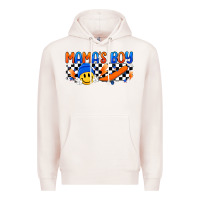 Pale Pink mama s boy Premium Hoodie - Artiststas