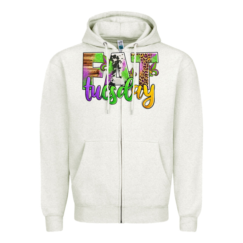 Fat Tuesday Mardi Gras Zipper Hoodie by Jasminsmagicworld | Teevron