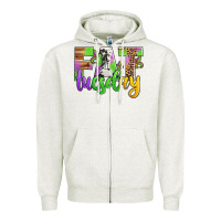 Oatmeal Heather fat tuesday mardi gras Zipper Hoodie - Jasminsmagicworld