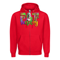 Red fat tuesday mardi gras Zipper Hoodie - Jasminsmagicworld