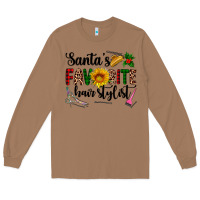 Toasted Coconut santa's favorite  hair stylist Long Sleeve Tee - AdoDesignShop