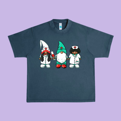 African American Nurse Gnomies Medical Gnomies Urban Heavy Tee Designed By Barkaloodesign