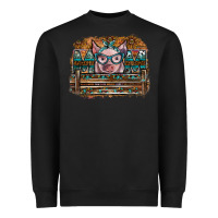 Black mom pig Heavyweight Sweatshirt - SublimationCraftShop
