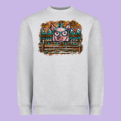 Mom Pig Heavyweight Sweatshirt Designed By Sublimationcraftshop