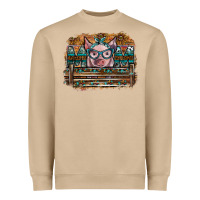 Mushroom mom pig Heavyweight Sweatshirt - SublimationCraftShop