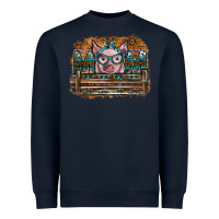 Navy mom pig Heavyweight Sweatshirt - SublimationCraftShop