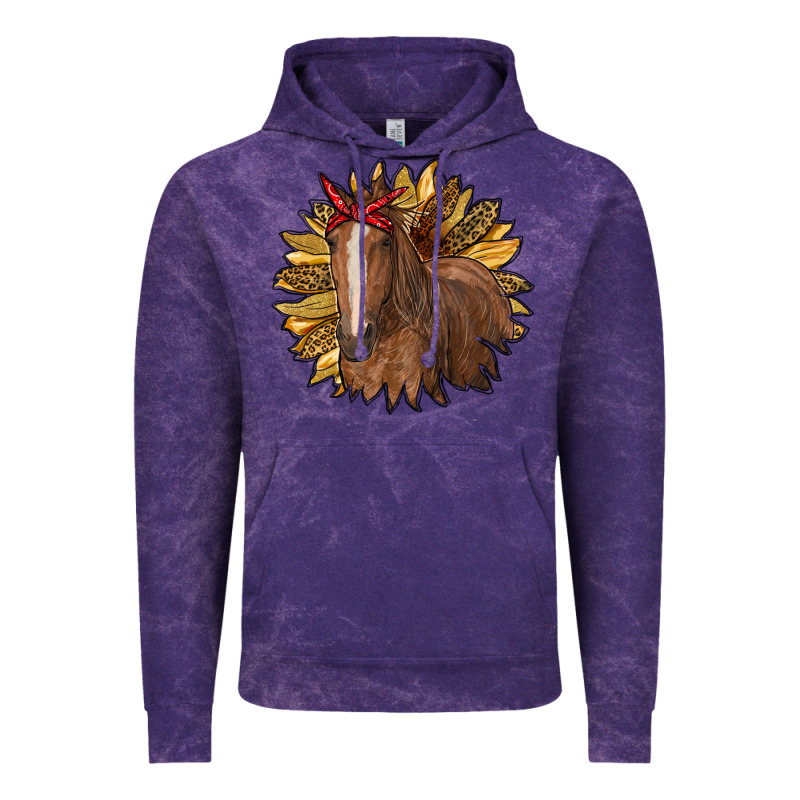 Sunflower With Horse Vintage Hoodie by RanaPortraitStore | Teevron