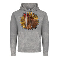 Cloud Rock sunflower with horse Vintage Hoodie - RanaPortraitStore