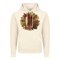 Vintage Artic sunflower with horse Vintage Hoodie - RanaPortraitStore