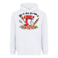White life is what you bake it Heavyweight Hoodie - MaliasSmallBusiness