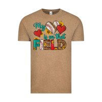 Vintage Coffee my heart is on that field baseball Vintage Tee - HRA Design Shop