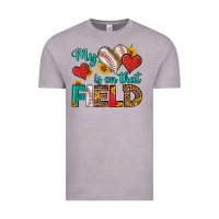 Vintage Zinc my heart is on that field baseball Vintage Tee - HRA Design Shop
