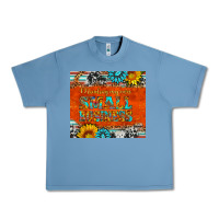 Pebble Blue minding my own small business Urban Heavy Tee - HRA Design Shop