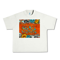 Pistachio minding my own small business Urban Heavy Tee - HRA Design Shop