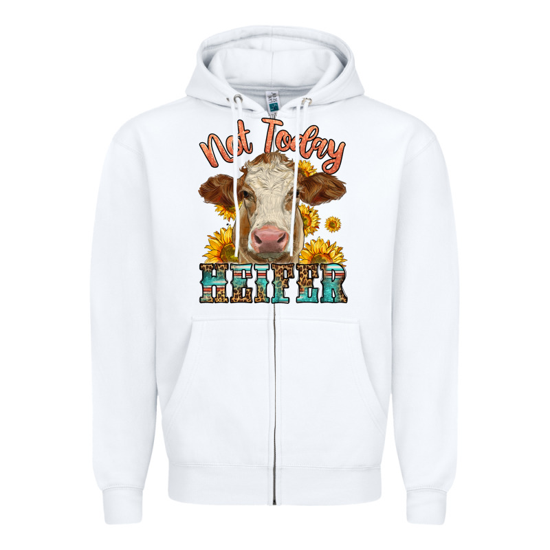Heifer With Sunflowers Zipper Hoodie by LillyAllenDesigns | Teevron