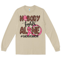 Mushroom nobody fights alone #tacklecancer Long Sleeve Tee - JahusDesignShop
