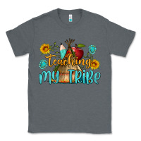 Charcoal Heather teaching my tribe Classic Tee - BundleAndBundleShop
