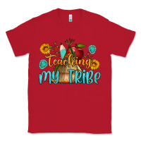 Red teaching my tribe Classic Tee - BundleAndBundleShop