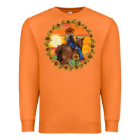 Carrot cowgirl sunflower Premium Sweatshirt - MaliasSmallBusiness