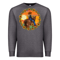 Cowgirl Sunflower Premium Sweatshirt | Teevron