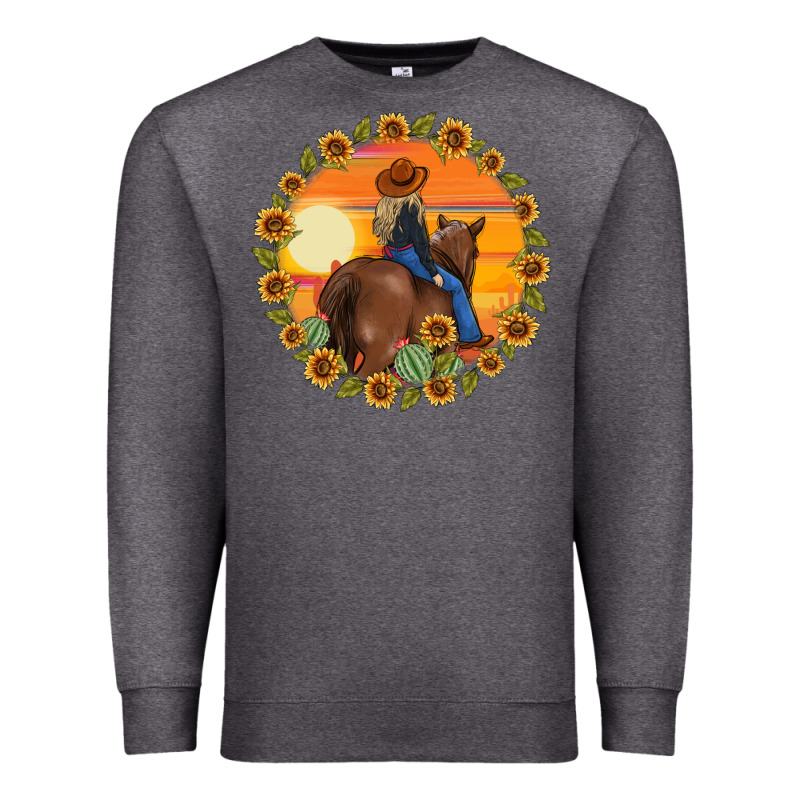 Cowgirl Sunflower Premium Sweatshirt by MaliasSmallBusiness | Teevron