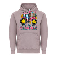Vintage Zinc just a girl who loves tractors Vintage Hoodie - Zillion Design Studio