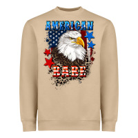 Mushroom American Babe  4th of july Heavyweight Sweatshirt - CowGirlArtShop