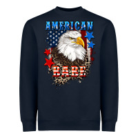 Navy American Babe  4th of july Heavyweight Sweatshirt - CowGirlArtShop