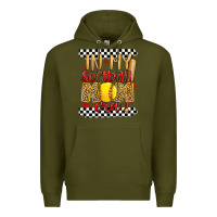 Army Green in my softball mom era Premium Hoodie - Artiststas