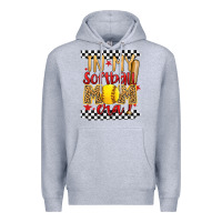 Heather Grey in my softball mom era Premium Hoodie - Artiststas