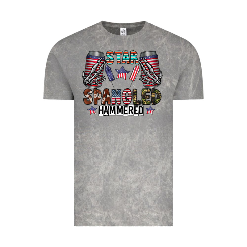Star Spangled Hammered Vintage Tee by CowhideDigitalArt | Teevron