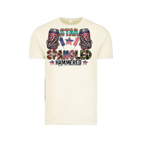 Vintage Arctic star spangled hammered Vintage Tee - CowhideDigitalArt