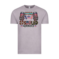Vintage Zinc star spangled hammered Vintage Tee - CowhideDigitalArt