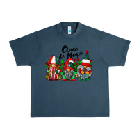 Midnight Navy cinco de mayo mexican flag gnomes Urban Heavy Tee - RacoonDesign