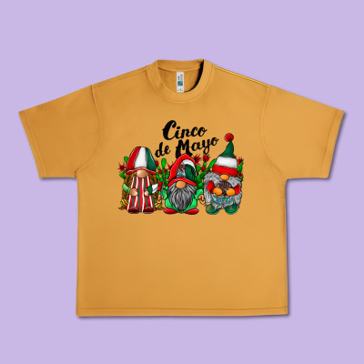 Cinco De Mayo Mexican Flag Gnomes Urban Heavy Tee Designed By Racoondesign