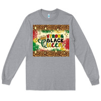 Heather Grey strong black queen tumbler Long Sleeve Tee - Artiststas